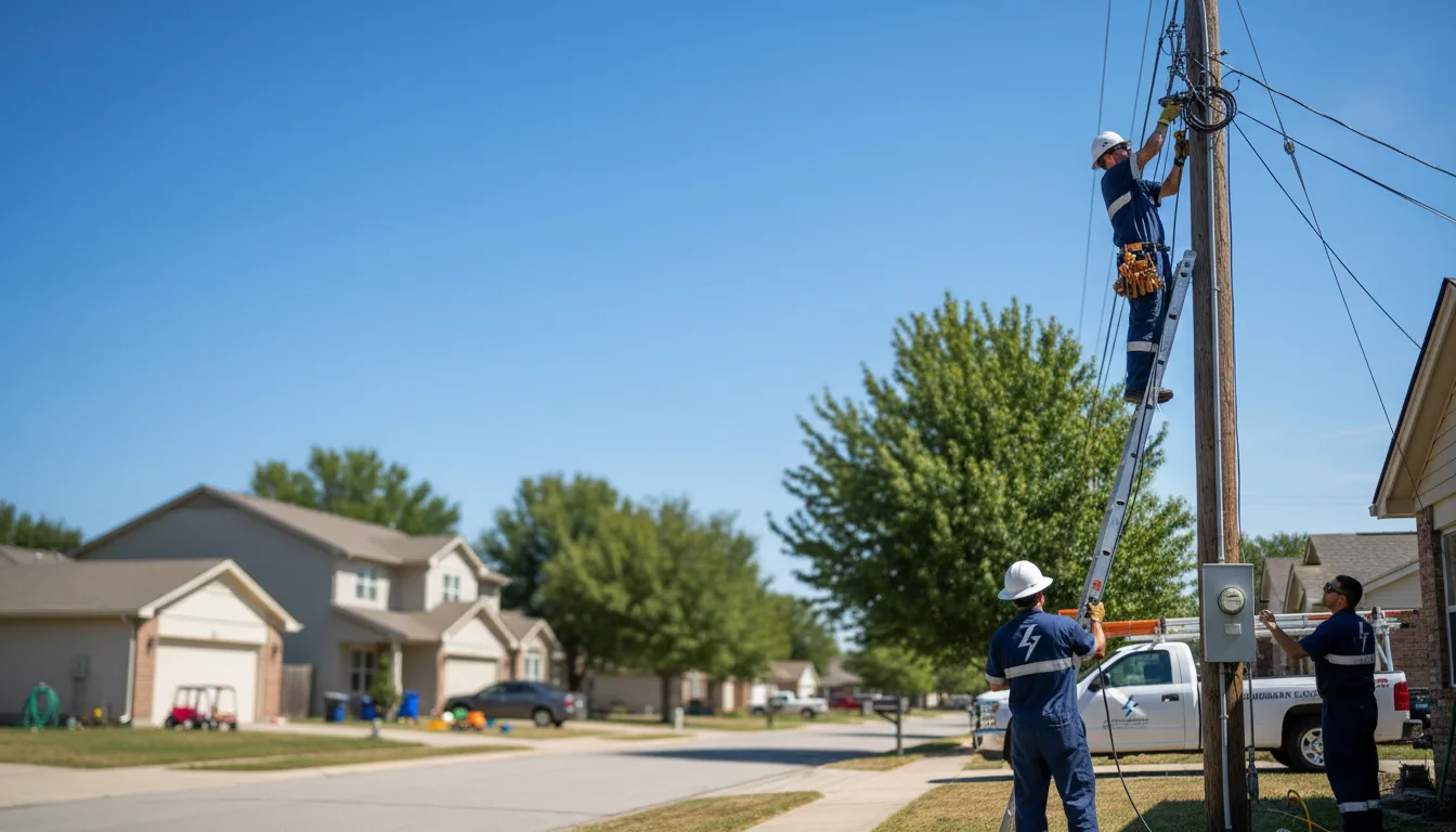 Residential electrician providing installation services in Boys Town, NE